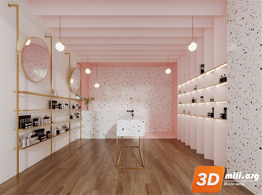 Cosmetic Store Skp Files 